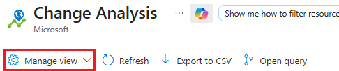 Captura de pantalla de la lista desplegable para seleccionar la opción para editar las columnas de los resultados.