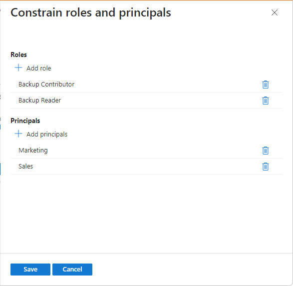 Captura de pantalla del panel de configuración de una condición con la selección agregada.