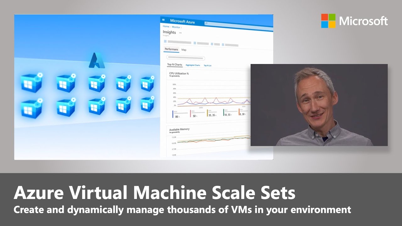 Vídeo de YouTube sobre Virtual Machine Scale Sets.
