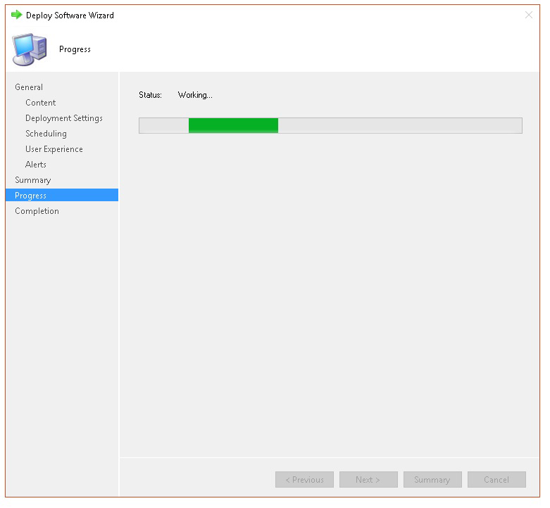 el estado El punto de conexión de Microsoft Configuration Manager configuration-29