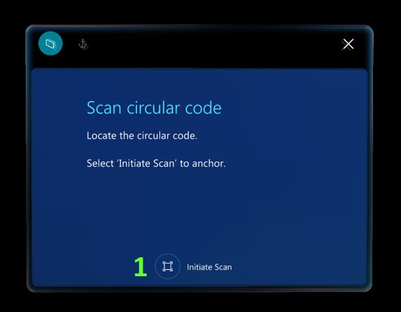 Página Digitalizar anclaje de código circular Página Digitalizar anclaje de código circular