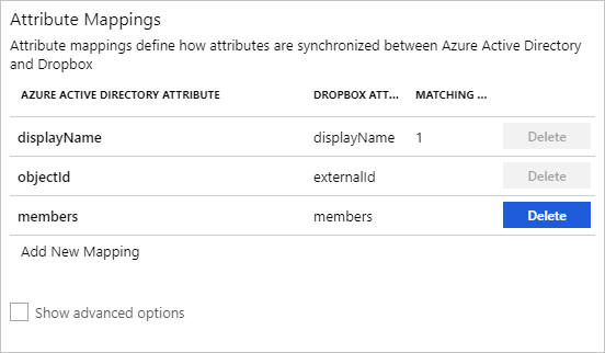 Dropbox Group Attributes