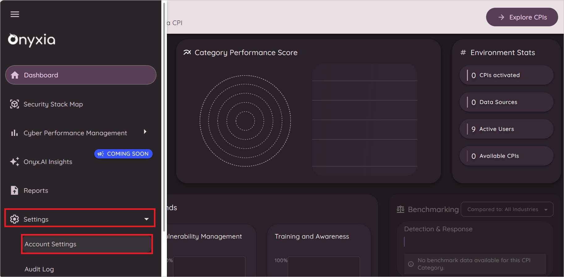 Configuración Captura de pantalla que muestra la navegación a la configuración.