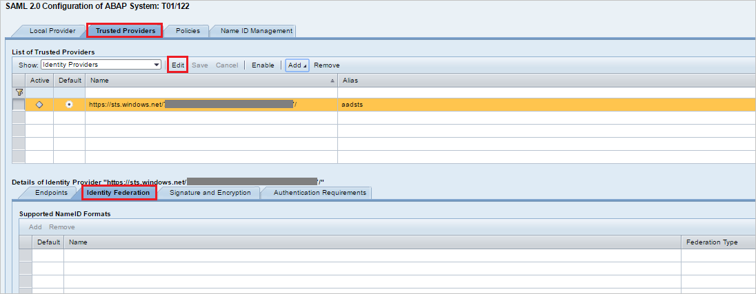 Configuración de inicio de sesión único 10