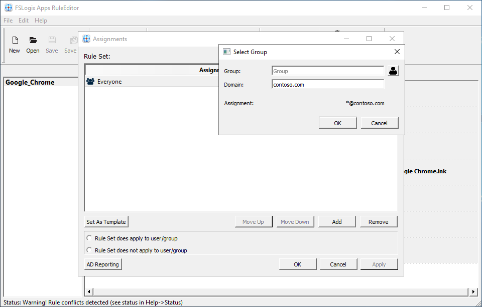 Seleccionar asignaciones
