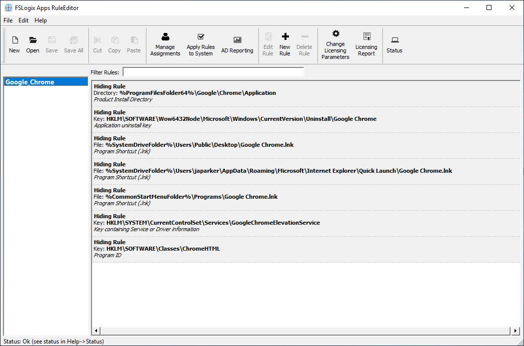 Normas del conjunto de reglas