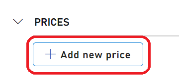 Add new price button