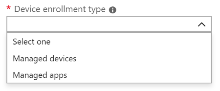 Tipo de inscripción de dispositivo