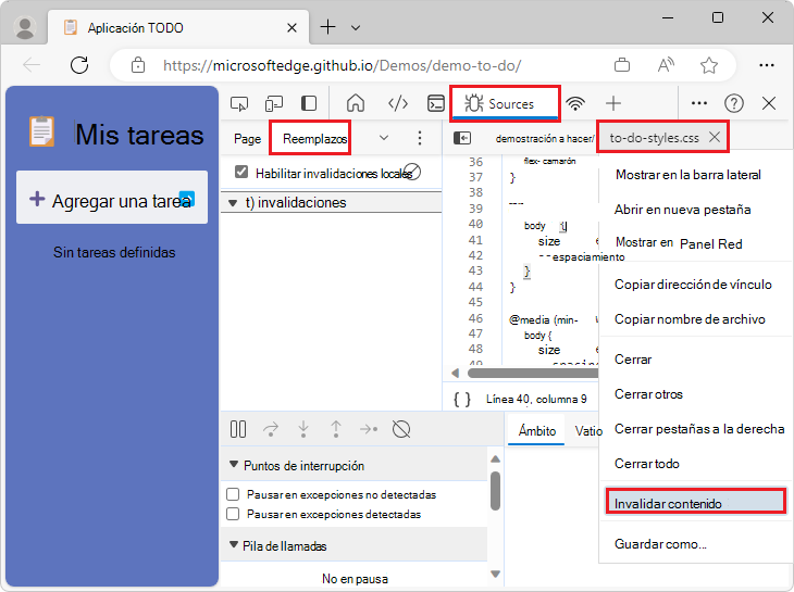 Haga clic con el botón derecho en un nombre de archivo y, a continuación, seleccione 