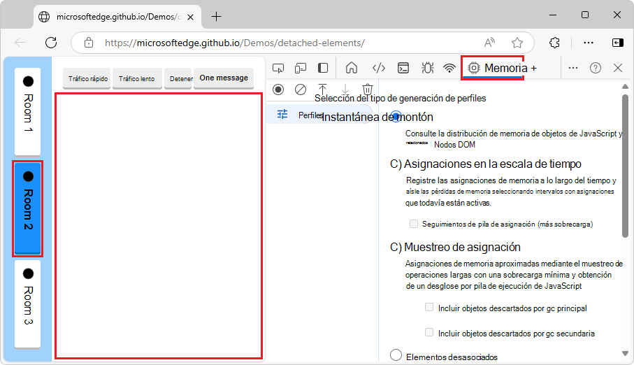 Vista inicial de la habitación 2
