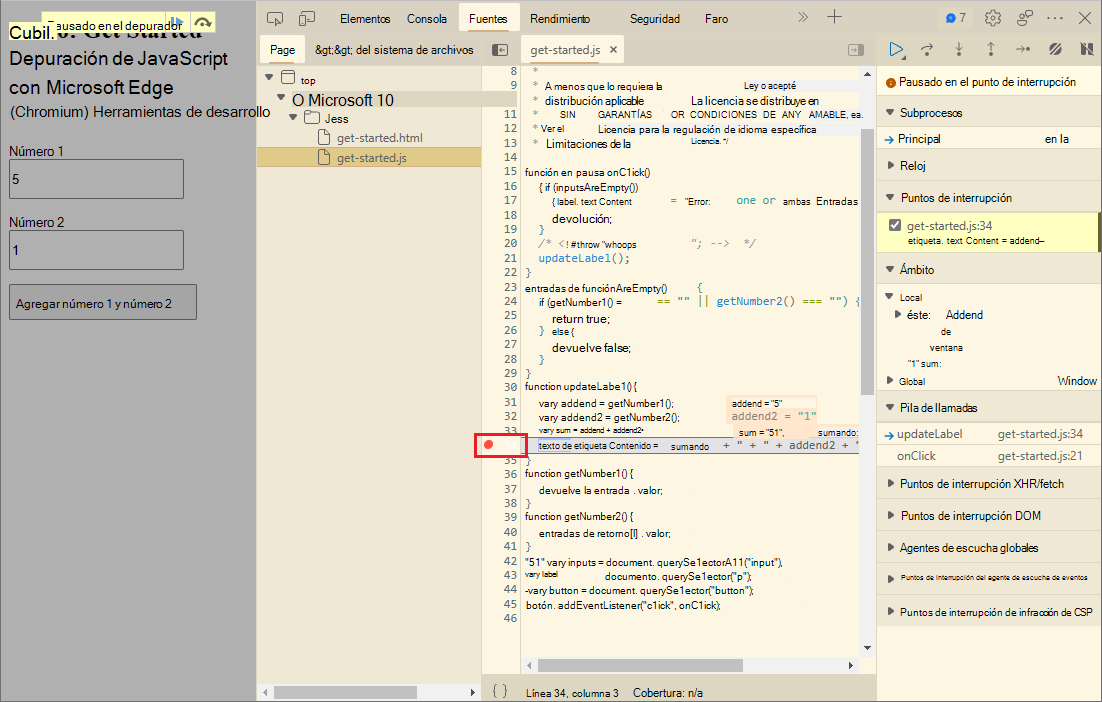 Ahora se muestran iconos de punto de interrupción al usar temas de Visual Studio Code