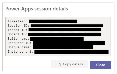 Ficha Acerca de: detalles de la sesión Pestaña Acerca de: detalles de la sesión.