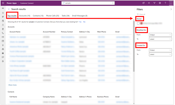 Facetas globales Facetas globales