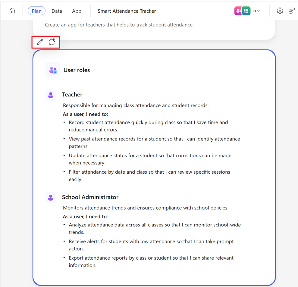 Seleccione Editar para realizar modificaciones en roles de usuario.