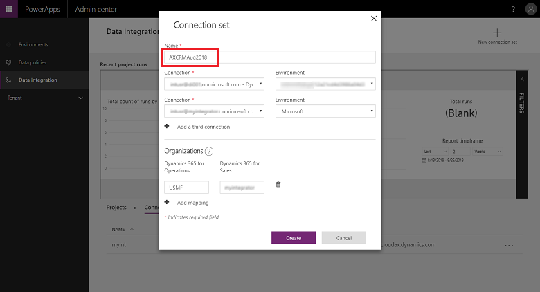 Crear conjunto de conexiones Crear conjunto de conexiones.