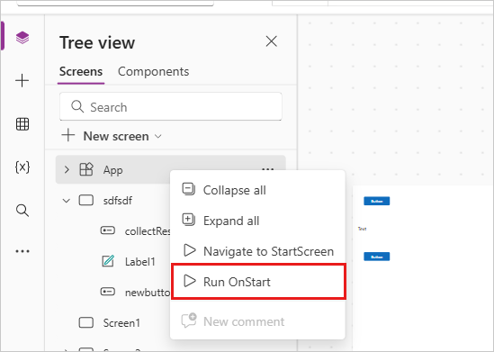 Menú contextual de elemento App para Ejecutar OnStart Menú contextual de elemento App para Ejecutar OnStart