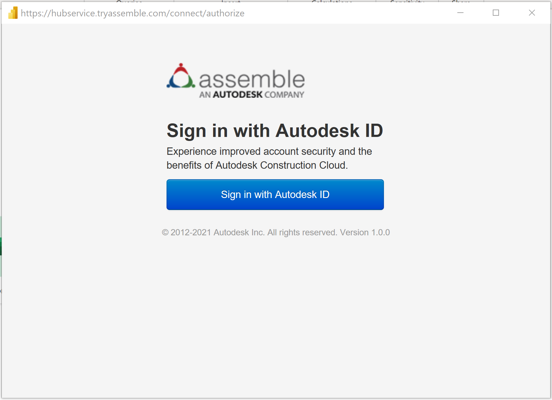 Inicie sesión en su cuenta de Autodesk.