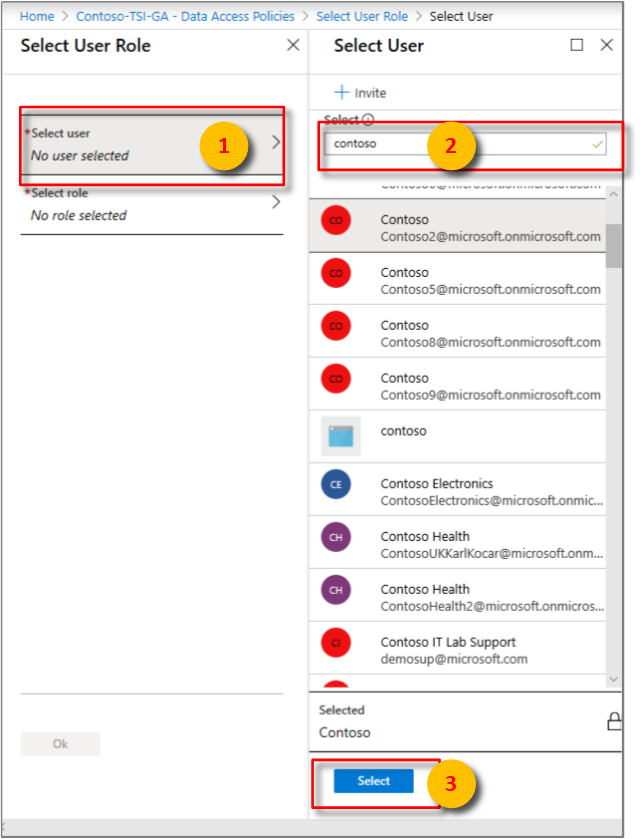 Select a user to add
