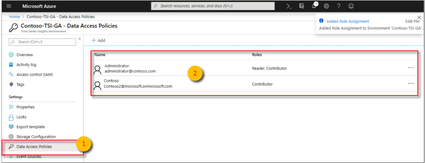 Verify the correct users and roles