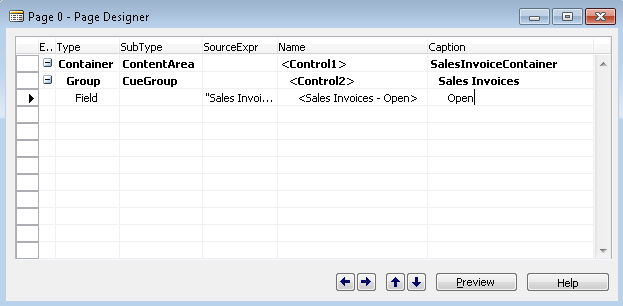 NAVRTCCuePageDesignerExample Shows Page Designer setup for a Cue