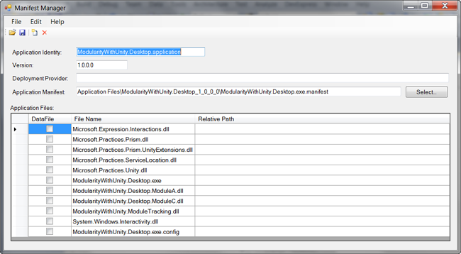 Manifest Manager utility