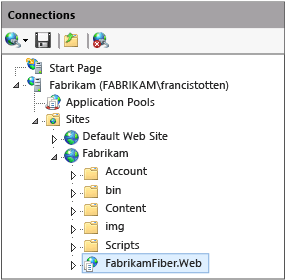 FFR_IISManager Path to IIS web site and web app