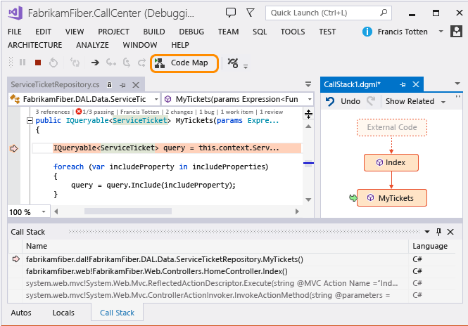 FFR_ITSummaryPagePerformanceDebuggerMap Map the call stack while debugging