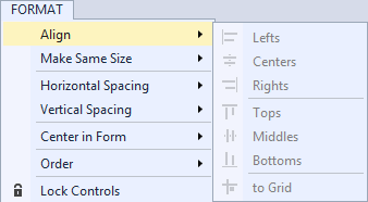 0502-a_FormatMenu Visual Studio Format menu