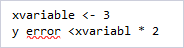 Syntax error highlighting in R code