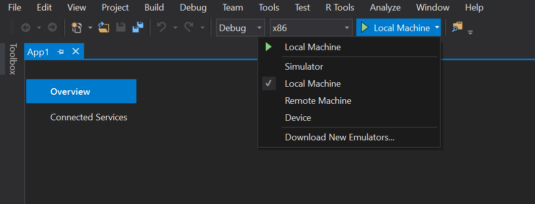 Remote machine in Visual Studio
