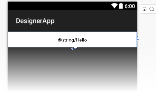 Text Resource Text resource for the hello string
