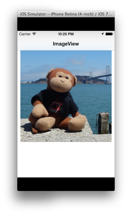 Desplazamiento de ImageViews de ejemplo desde la parte superior de la pantalla