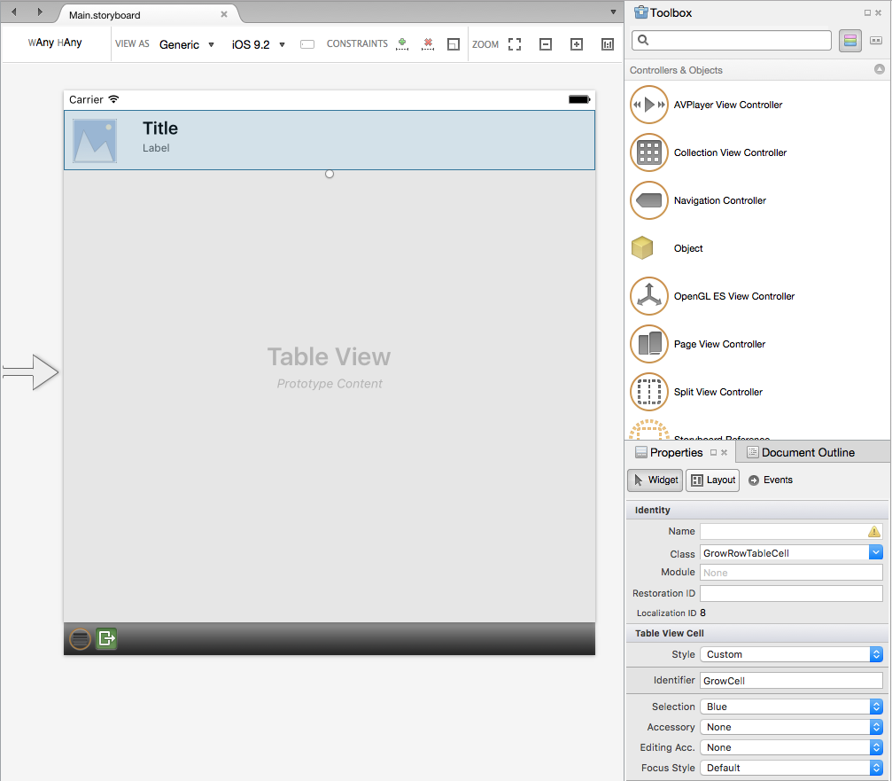 Proporción de un identificador único al prototipo de celda
