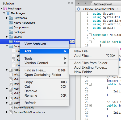 Adición de un archivo Adición de un archivo