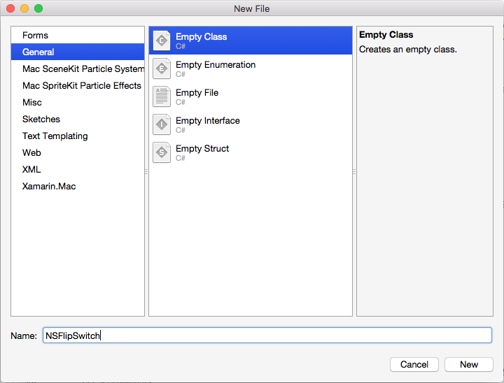Adición de una nueva clase