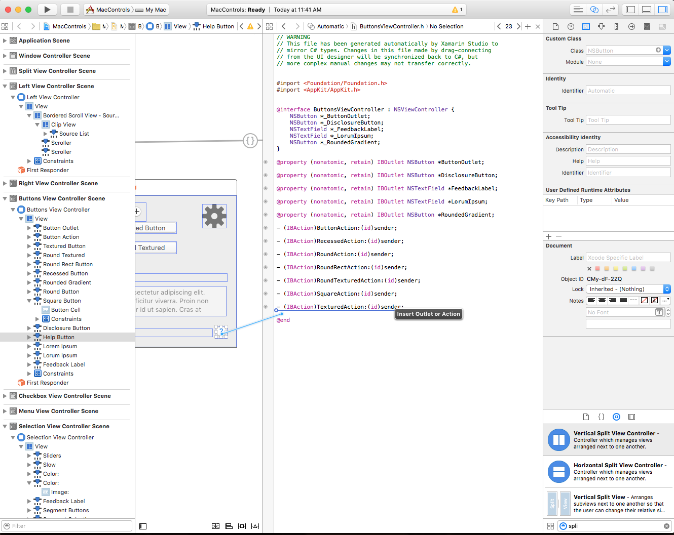 Arrastrar para crear una salida o una acción