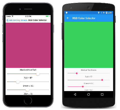 Selector de colores RGB Selector de colores RGB