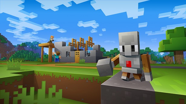 Captura de pantalla Pollos en Minecraft.