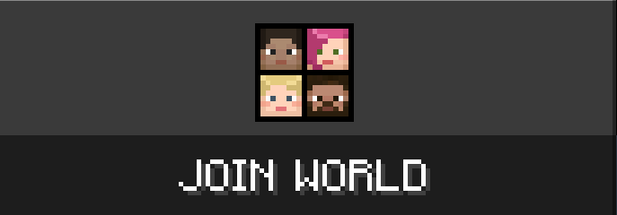 Screenshot of Minecraft Education join world screen.