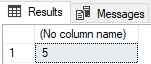 Captura de pantalla de los resultados para la implementación de Azure SQL.