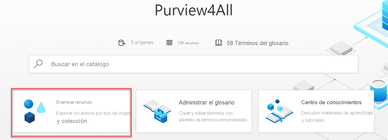 Screenshot of Microsoft Purview Governance Portal interface, displaying browse button.