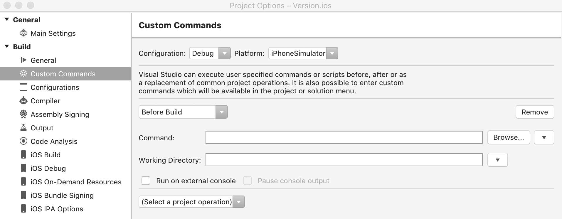 add custom commands