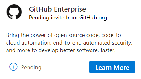 GitHub Enterprise a falta de la invitación de GitHub