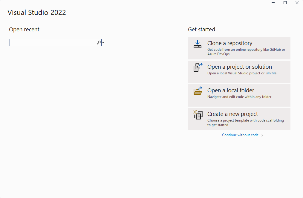 Crear un nuevo proyecto.