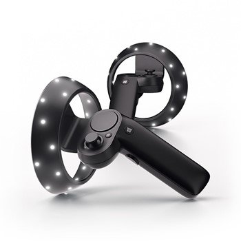 Captura de pantalla que muestra los controladores de movimiento Windows Mixed Reality.