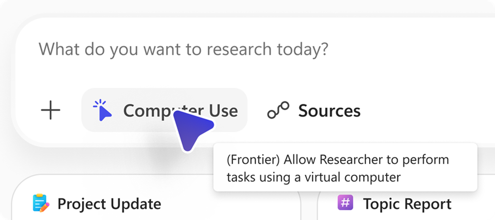Screenshot of the Computer Use option.