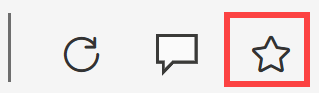 Screenshot of the Favorites icon on the toolbar.
