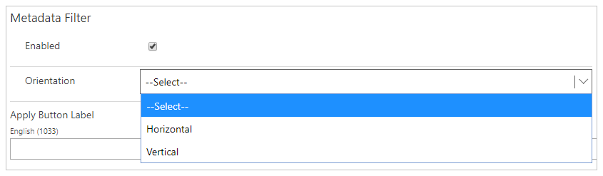 Metaandmete filtreerimissätted.