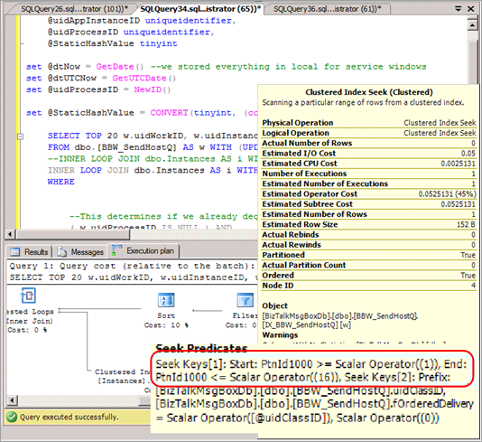 Query plan without partition elimination