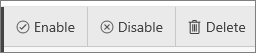 Screenshot of the Enable, Disable, and Delete options.